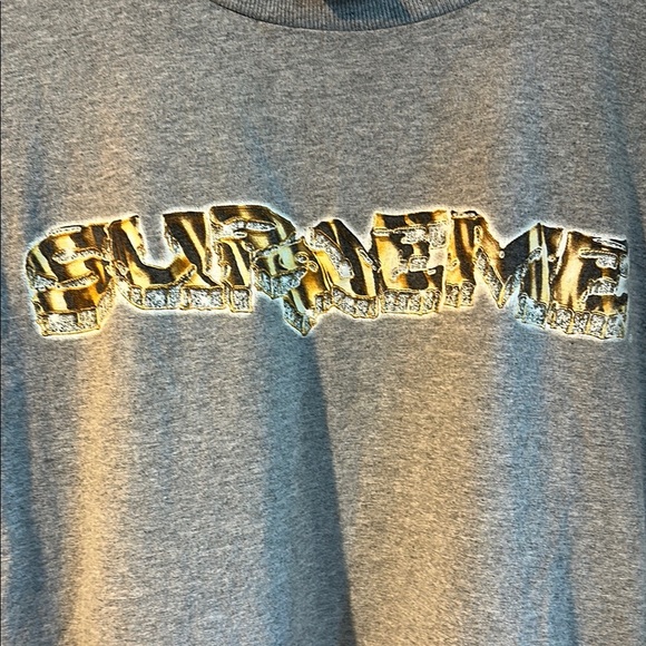 Supreme Heather Gray Tee with Graphic - Picture 3 of 4
